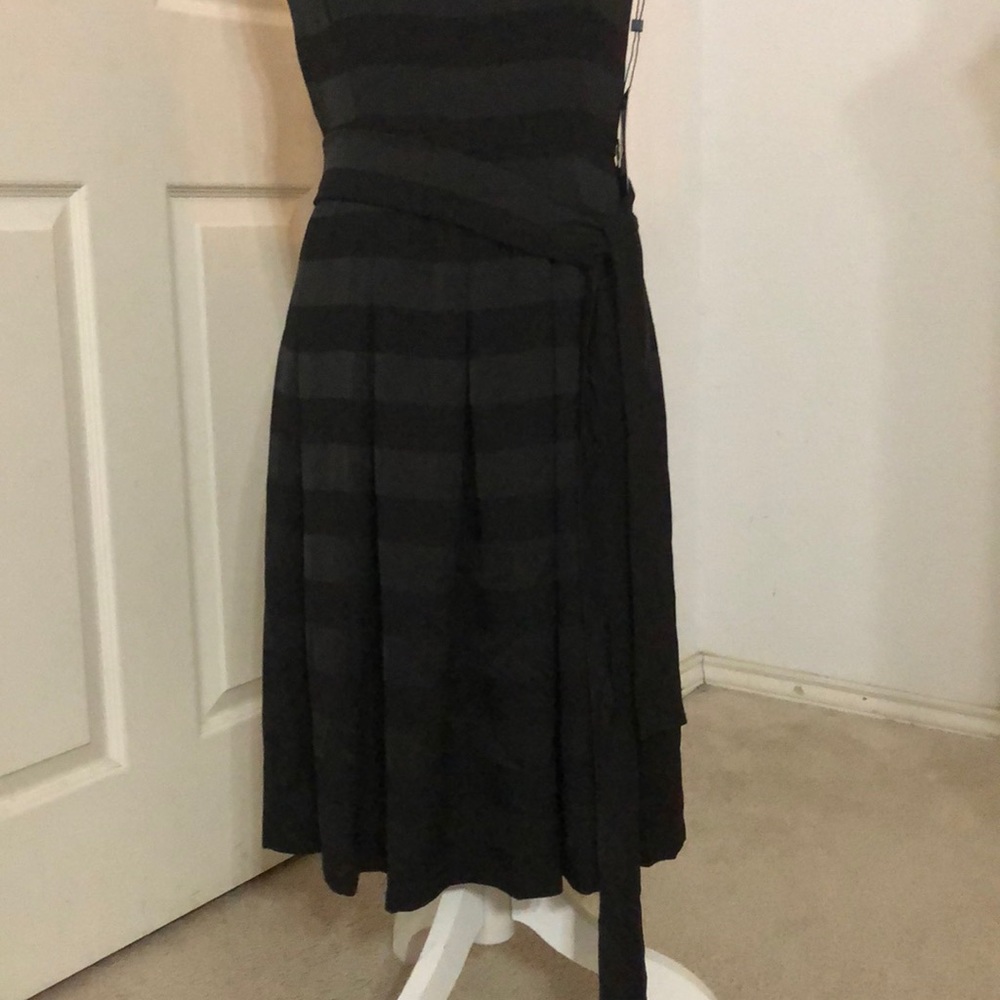 Tommy Hilfiger Striped Satin Fit & Flare Dress - Picture 5 of 6